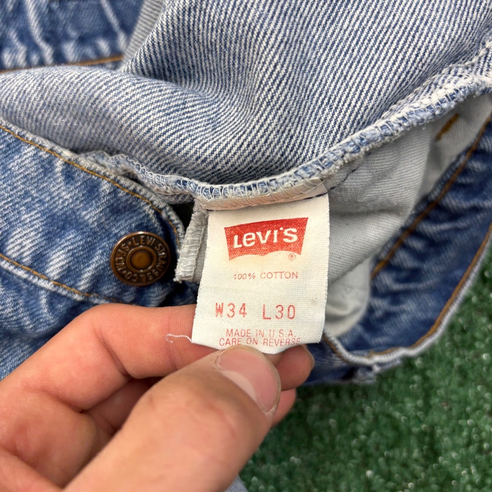 Vintage 90s Levis 550 Orange Tab Jeans - Picture 4 of 5